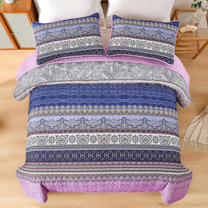 Purple Quilt Cover Set 230x250cm