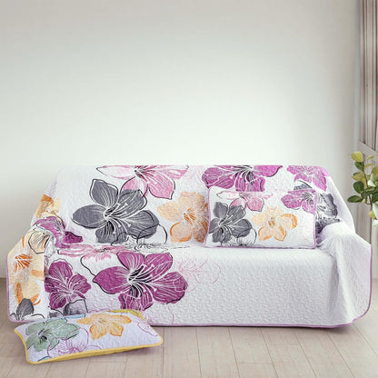 Purple Boho Bedspread Set 230x250cm