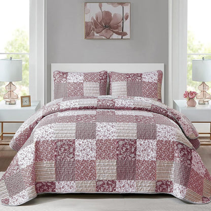 Bohemian Quilt Set Blush 48x74cm