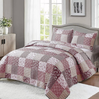 Bohemian Quilt Set Blush 48x74cm