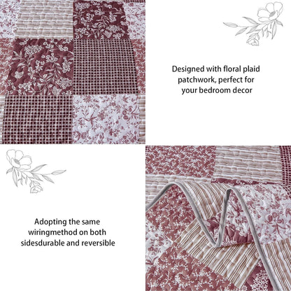 Bohemian Quilt Set Blush 48x74cm