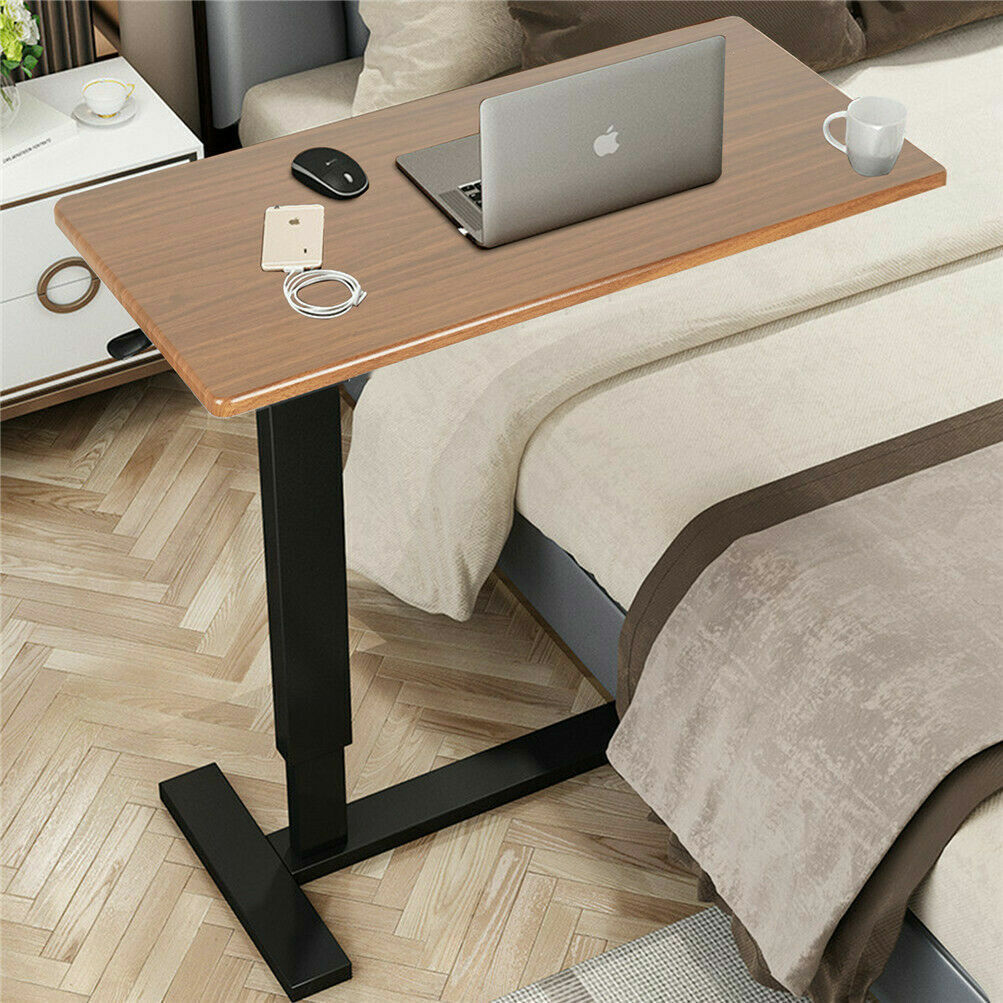 Overbed Table Height Adjustable Wheels | HomeAndLiving
