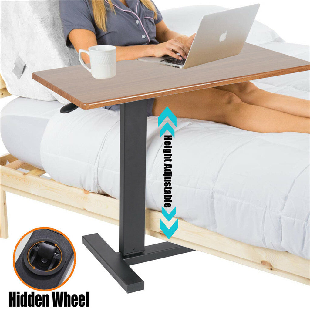Overbed Table Height Adjustable Wheels | HomeAndLiving