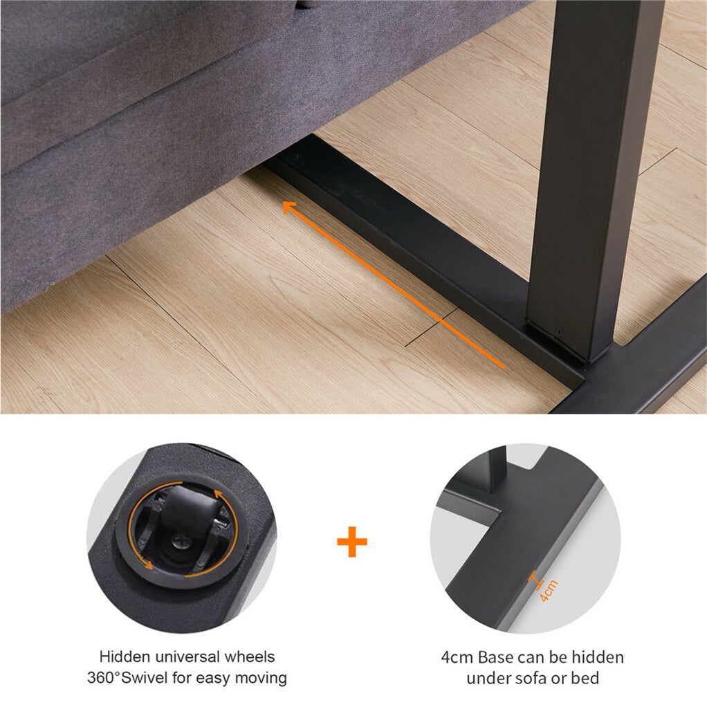 Overbed Table Height Adjustable Wheels | HomeAndLiving