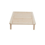 Platform Bed Base Frame Wooden Natural Pinewood