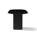 6 Seater Black/Natura Column Dining Table