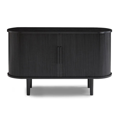 Black Column Wooden Sideboard Table
