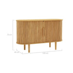 Column Wooden Sideboard Table In Natural