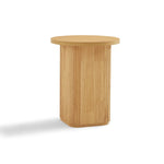 Round Column Side Table In Natural