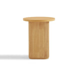 Round Column Side Table In Natural