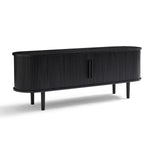 Black Column Tv Stand 160Cm