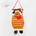 Reindeer Advent Calendar - Felt Countdown With 24 Pockets, Kids Decor