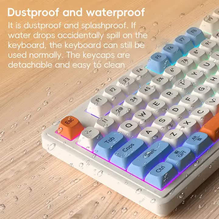 Blue+ Purple L98 High-Performance Triple Mode Keyboard - Wired