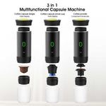 Black Portable Fully Automatic Espresso Coffee Machine
