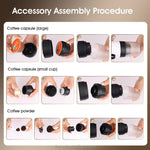 Black Portable Fully Automatic Espresso Coffee Machine