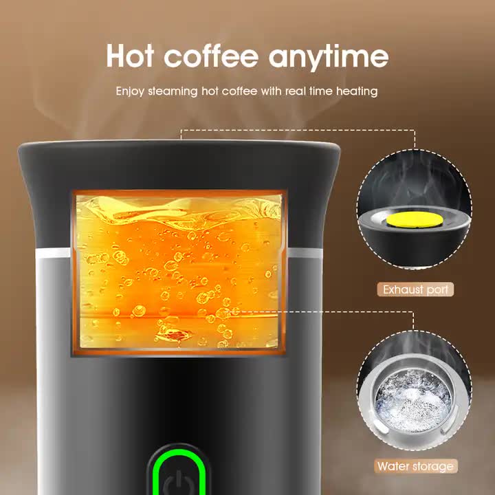 Silver Portable Fully Automatic Espresso Coffee Machine