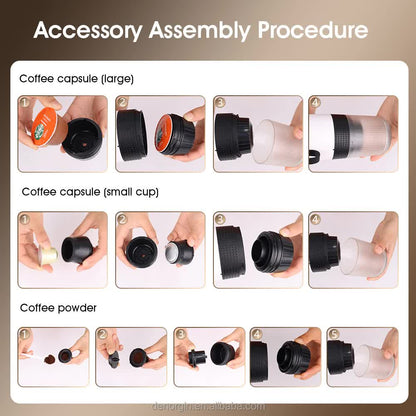 Silver Portable Fully Automatic Espresso Coffee Machine