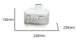 White 4.5L Rechargeable Pet Water Fountain for Cats & Dogs