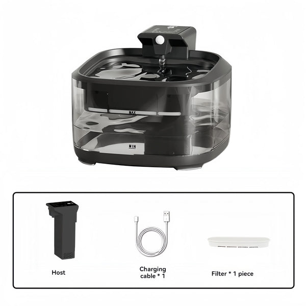 White 4.5L Rechargeable Pet Water Fountain for Cats & Dogs