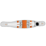 Grey And Orange Wireless Heated Waist Massager with Lumbar Support