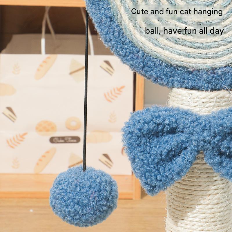 Green Durable Mushroom Cat Scratching Post