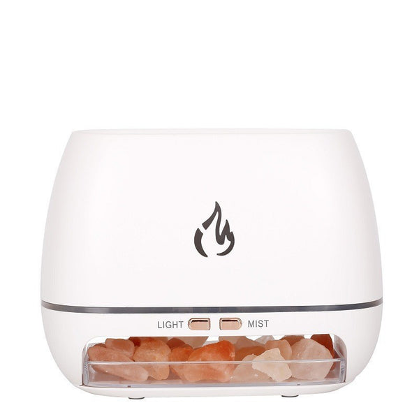  Elegant Flame Diffuser - Aromatherapy & Humidifier with Light