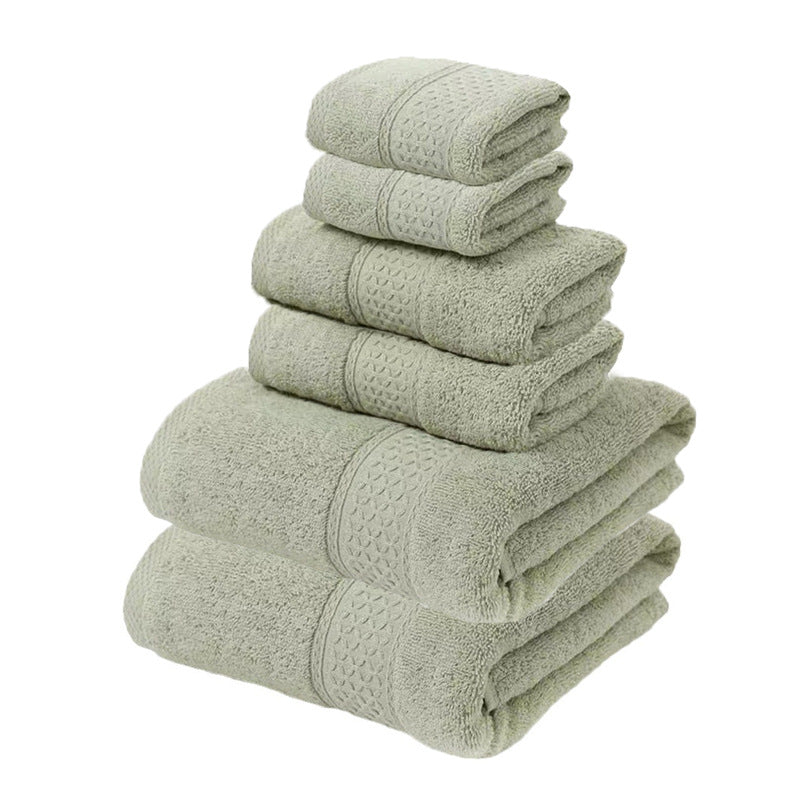 Luxury Cotton Towel Set - Soft & Absorbent (6-Piece)