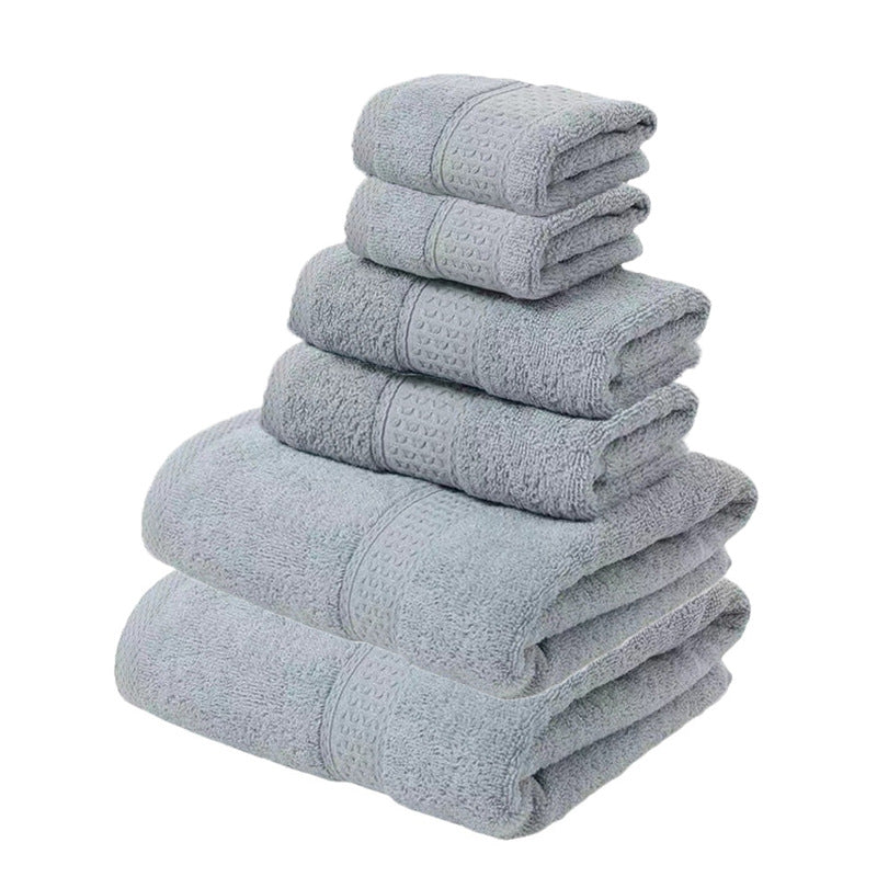 Luxury Cotton Towel Set - Soft & Absorbent (6-Piece)
