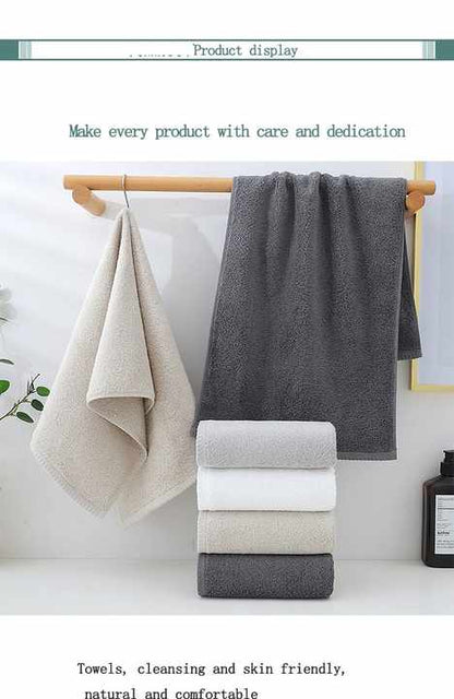 Premium Cotton Towel Set - Soft & Absorbent (6-Piece)