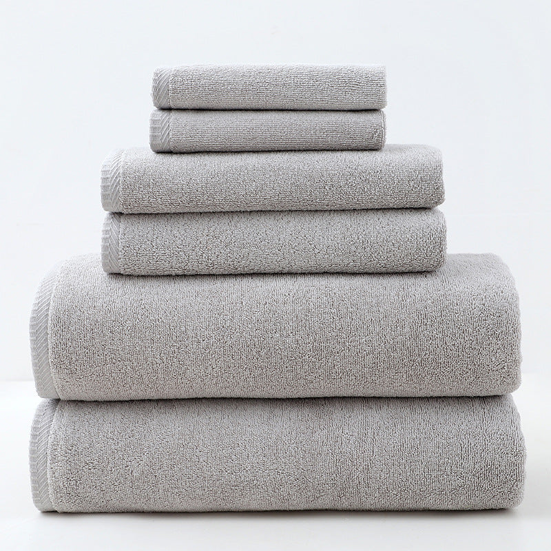 Premium Cotton Towel Set - Soft & Absorbent (6-Piece)