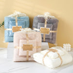 Soft Absorbent Towel Set - Wrap & Bath Towels