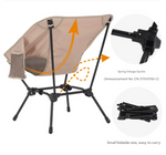 Khaki Lightweight Portable Camping Chair