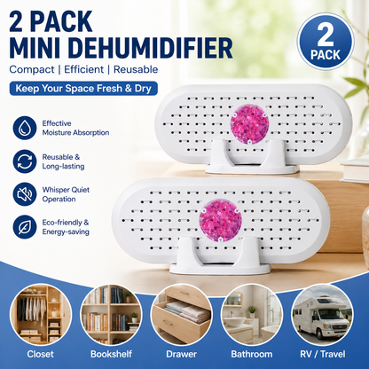Mini Rechargeable Dehumidifier 2 Pack | HomeAndLiving - 2