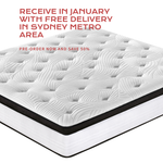 Queen/King Size 30Cm memory zone Pocket Spring Mattress