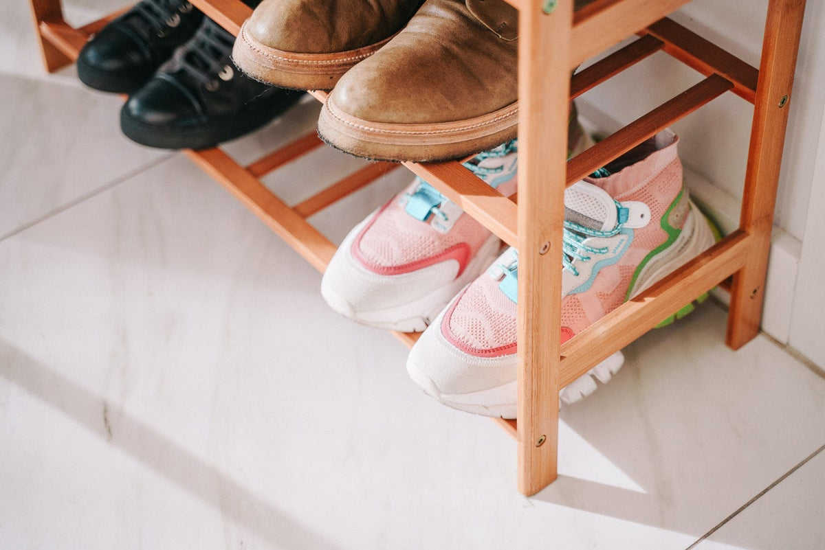 Shoe Rack 3 Tier Bamboo