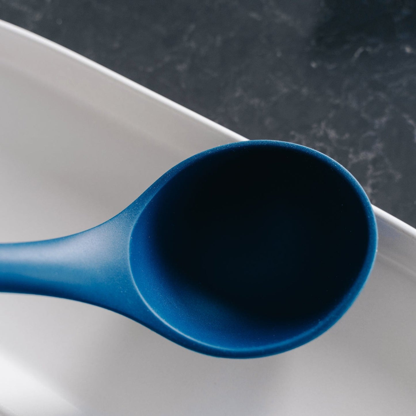 Navy Silicone Ladle 31x7cm