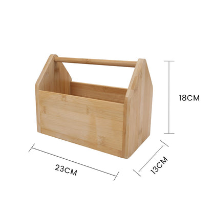 Bamboo Storage Box Natural 23x13x18cm
