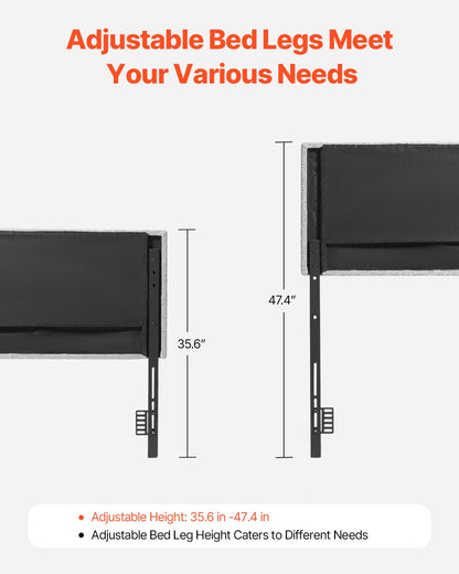 Headboard Full Size Headboard With Adjustable Height Comfortable