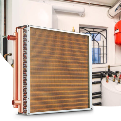 20X 20 Heat Exchanger Water To Air 3-Row 3/8 Copper Ports 242 Fins