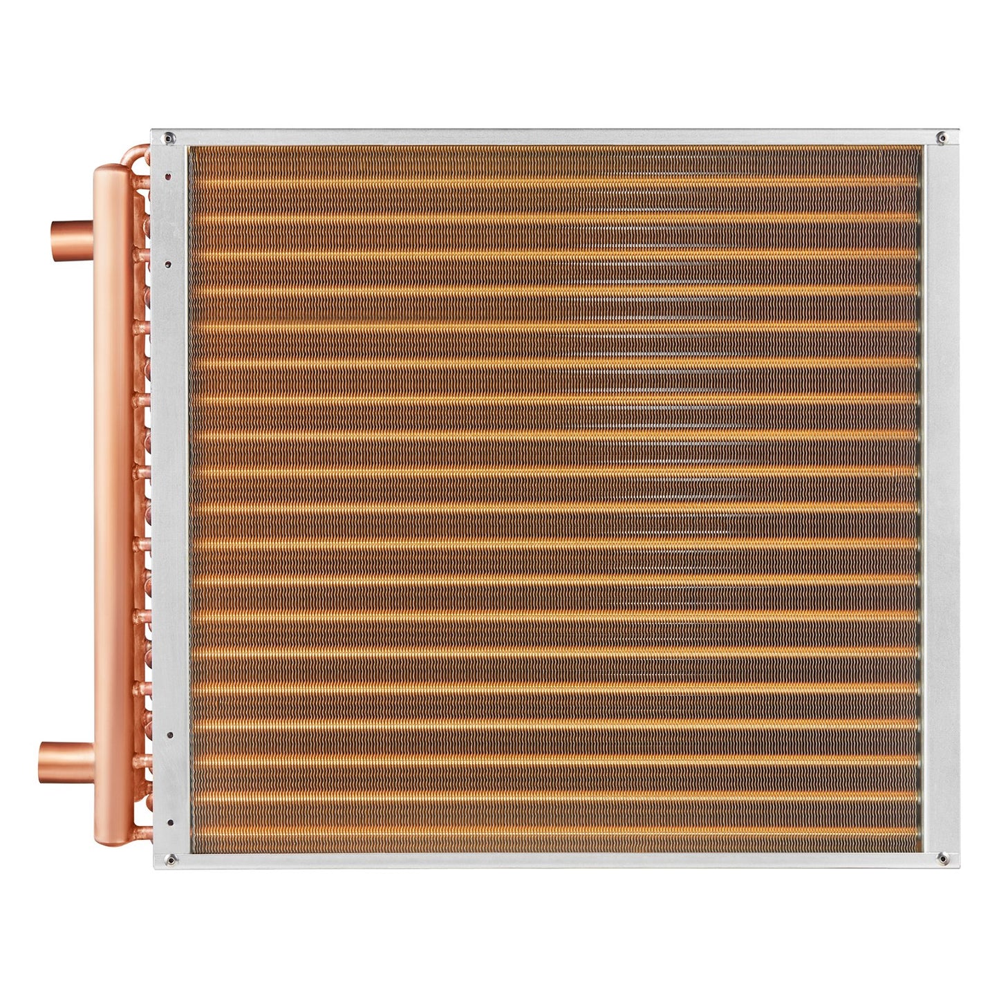 20X 20 Heat Exchanger Water To Air 3-Row 3/8 Copper Ports 242 Fins