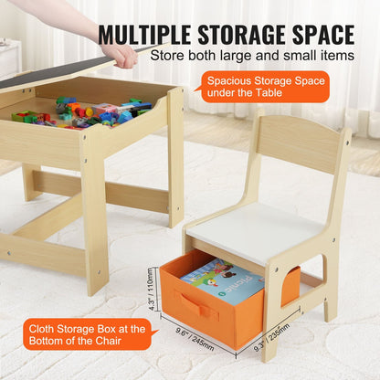 Kids Table Set Wooden Activity