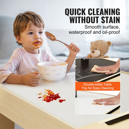 Kids Table Set Wooden Activity