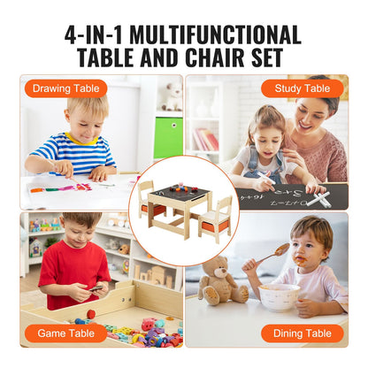 Kids Table Set Wooden Activity