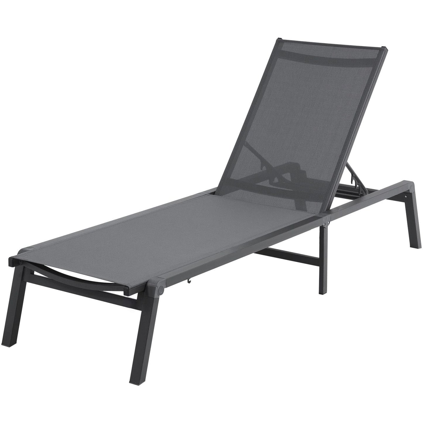 Outdoor Chaise Lounge Adjustable Chair