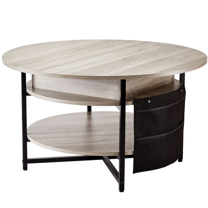 Round Coffee Table Adjustable Height