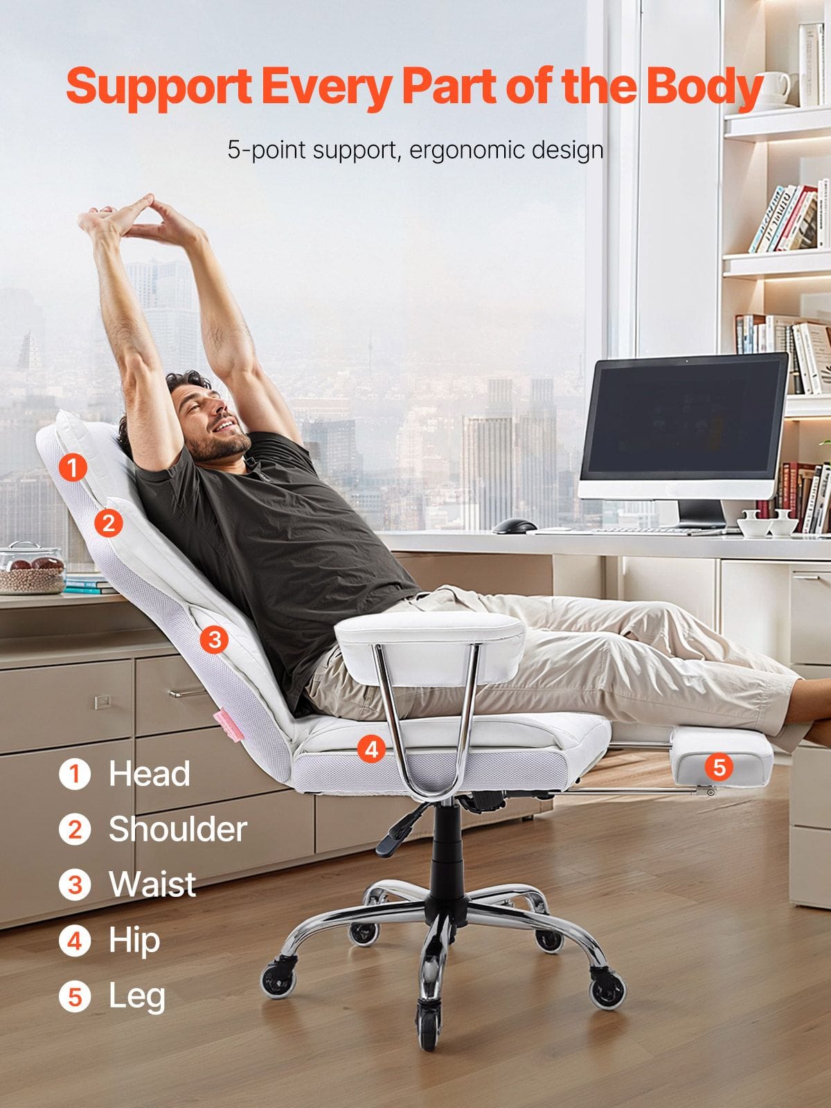 Executive Office Chair Recliner double