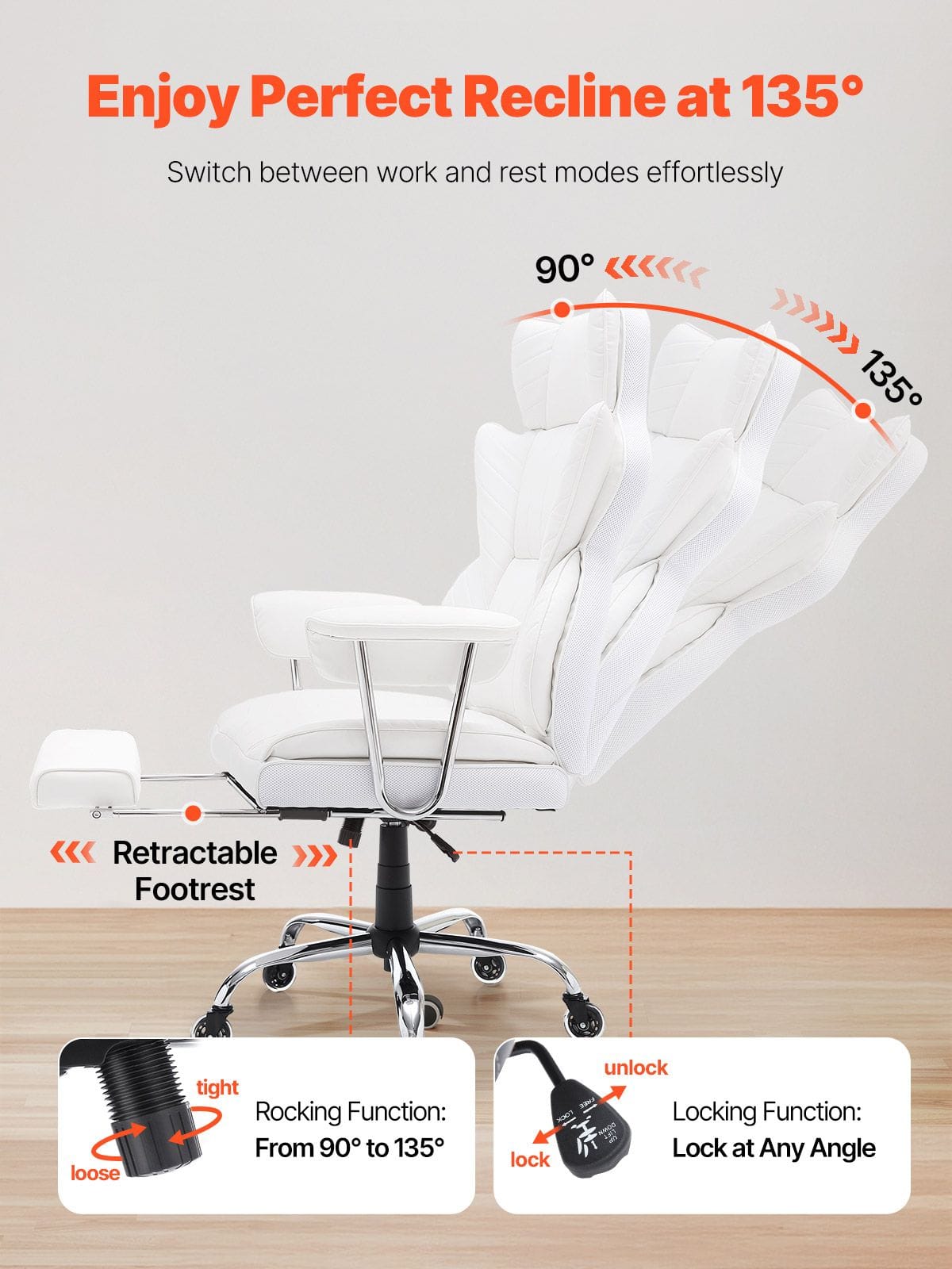 Executive Office Chair Recliner double