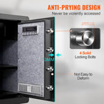 Safe 2.2 Cubic Feet Home Safe Steel For Cash Gold 15.75X13X23.6 Inch