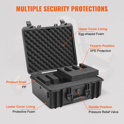 Pistol Case With Pre Cut Lining