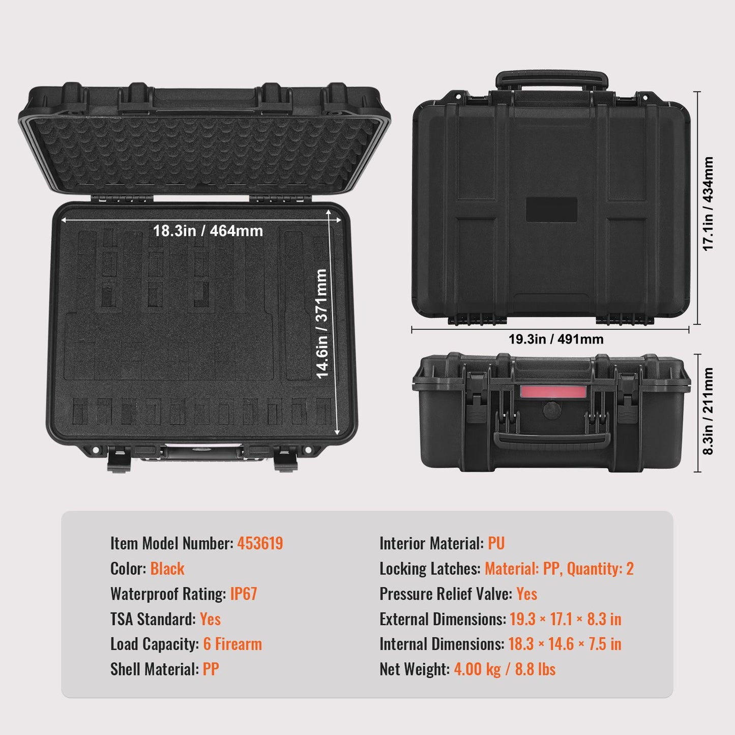 Pistol Case Lockable Storage
